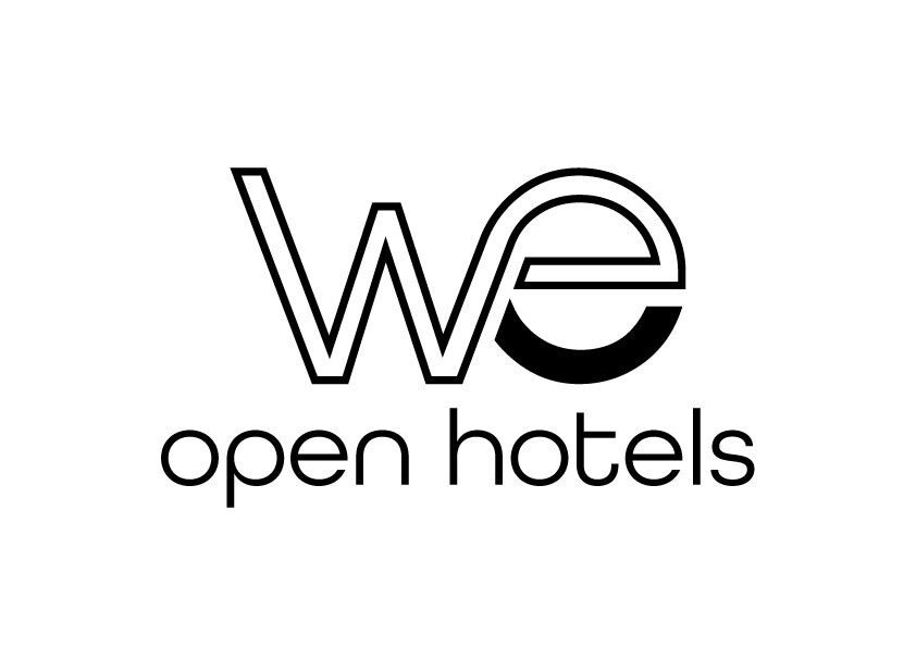 Logo for We Open Hotels, designed to convey warmth and professionalism in the hospitality industry.